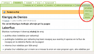 La statmenuo La statmenuo
